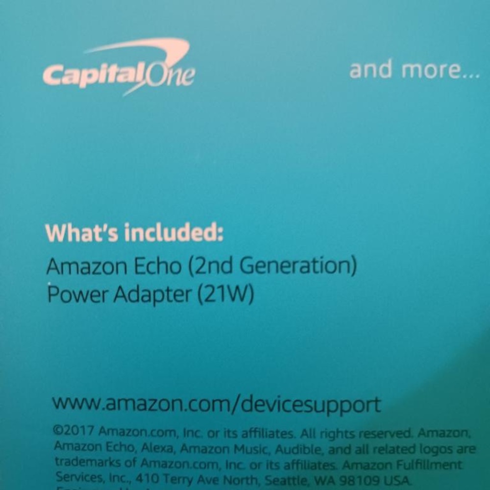 NWB Amazon Echo 2nd generation